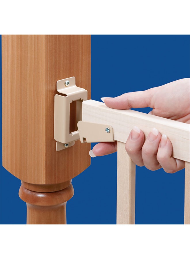 evenflo - Top Of Stairs Walk Thru Gate, Wood - Image 1