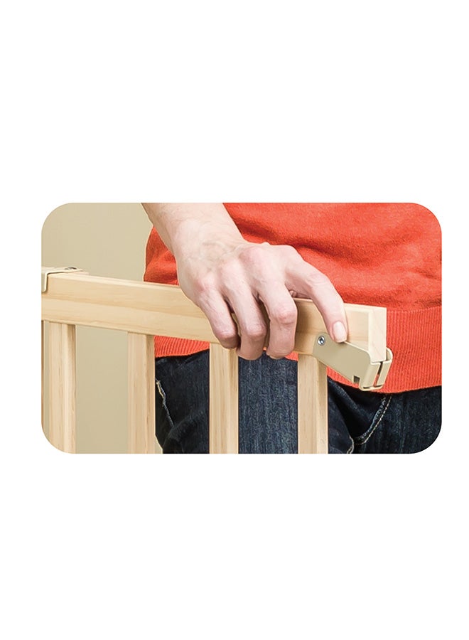 evenflo - Top Of Stairs Walk Thru Gate, Wood - Image 1