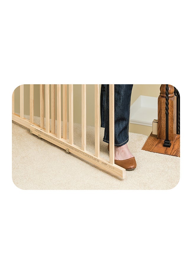 evenflo - Top Of Stairs Walk Thru Gate, Wood - Image 1