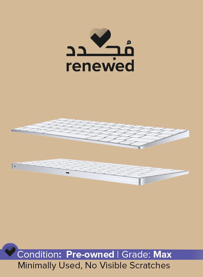 Apple - Renewed - Magic 2 Keyboard (Charging) White - Image 1