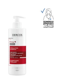 VICHY Dercos Energy Plus Stimulating And Anti Hair Loss Shampoo With Aminexil 400grams  - Image 1
