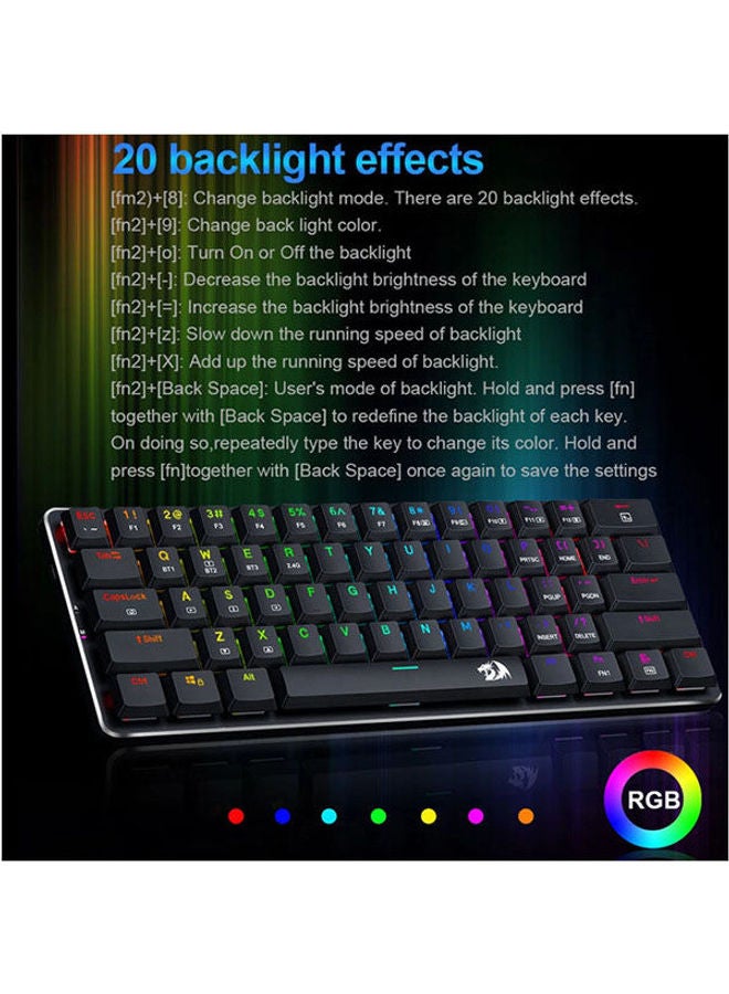 REDRAGON Super Thin Mechanical Gaming Keyboard - Image 5