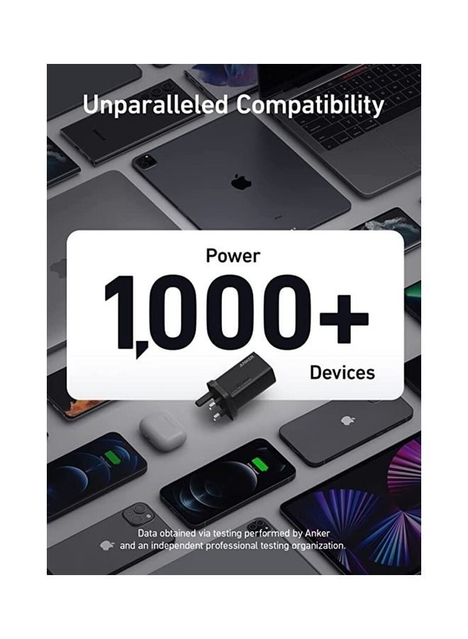 آنكر محول شاحن بمنفذ USB Type-C مزدوج أسود  - Image 5