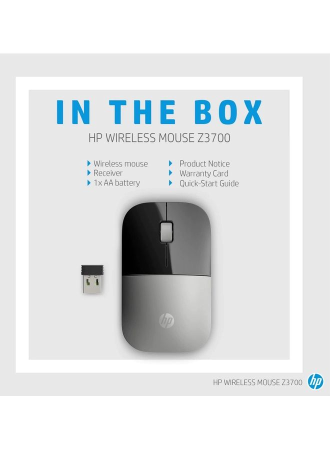 HP - Wireless Mouse Z3700 7UH87AA#ABL Natural Silver - Image 1