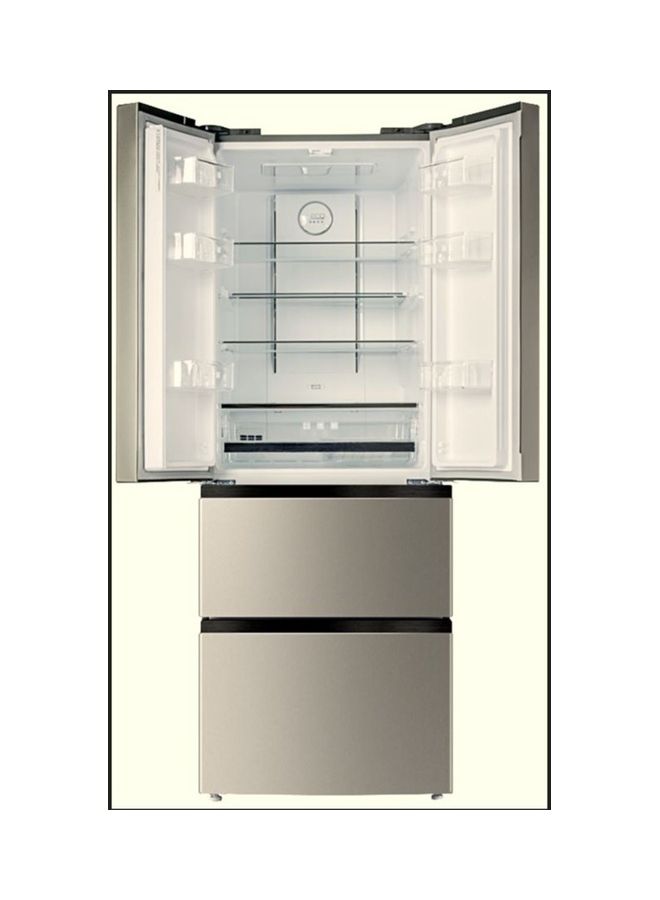 هوفر ثلاجة فرنسية بأربعة أبواب بسعة 438 لترًا، ثلاجة وفريزر عاكس مزدوج، تقنية ليكو، إجمالي نو فروست، تدفق هواء متعدد، أضواء LED، مع تحكم في الرطوبة، تشطيب فولاذي - Image 2
