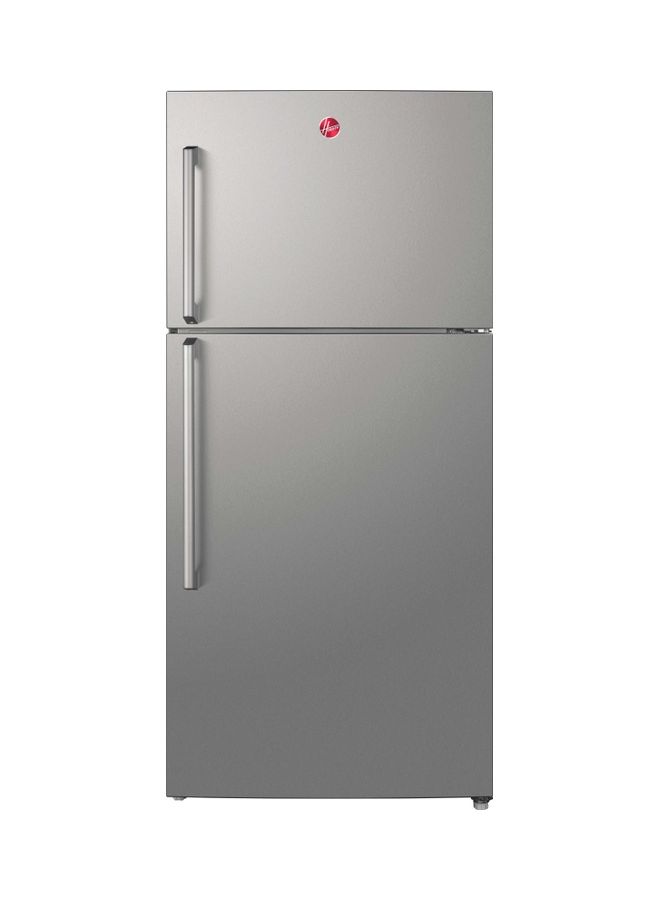 HOOVER 670 Liters Double Door Top Mount Refrigerator Dual Inverter Fridge And Freezer Total No Frost Multi Air Flow LED Lights Crisper With Humidity Control Steel Finish HTR-M670-S Silver - Image 1