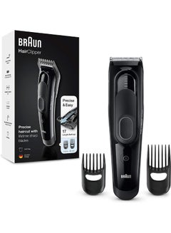 BRAUN HC5050 Hair Clipper With 17 Length Settings Black  - Image 1