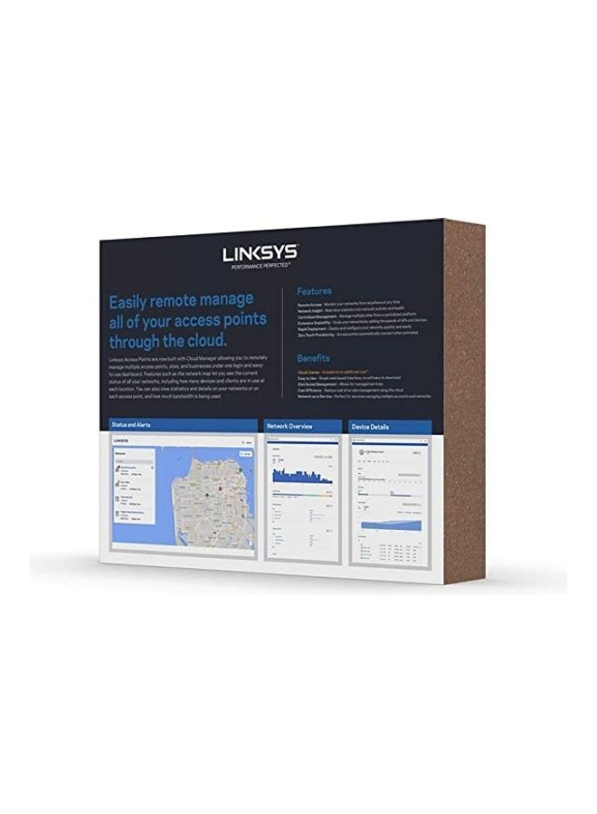 LINKSYS - LAPAC1200C AC1200 Wireless Access Point for Business (Cloud Management PoE WiFi Access Point) White - Image 1