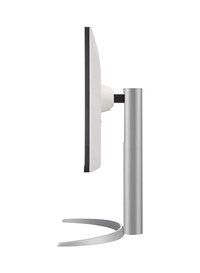 LG - 27 Inch UHD 4K IPS Monitor with VESA DisplayHDR 400, USB-C, Adjustable Stand, Silver 27UP850-W Silver - Image 1
