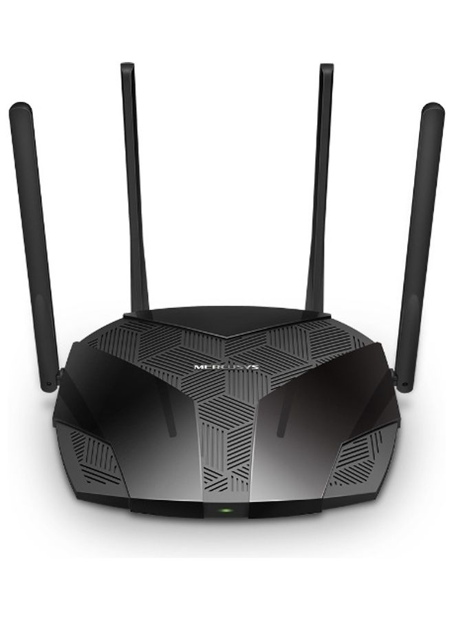 MERCUSYS AX1800 Dual-Band Wi-Fi 6 Router, WiFi Speed up to 1201Mbps/5GHz+574Mbps/2.4GHz, 3 Gigabit LAN Ports, Ideal for Gaming Xbox/PS4/Steam & 4K (MR70X) Black  - Image 1