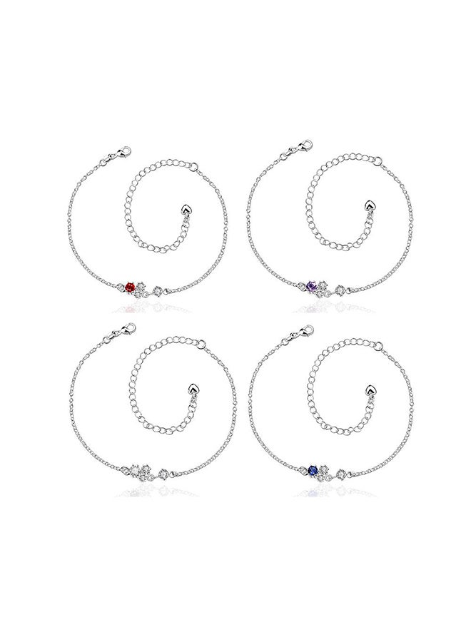SKMEI Beautiful Ankle Bracelets Initial Diamond Anklets For Women Spa003C  - Image 1