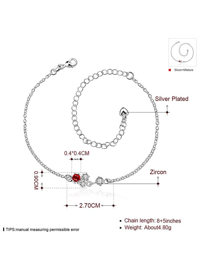 SKMEI Beautiful Ankle Bracelets Initial Diamond Anklets For Women Spa003C  - Image 2