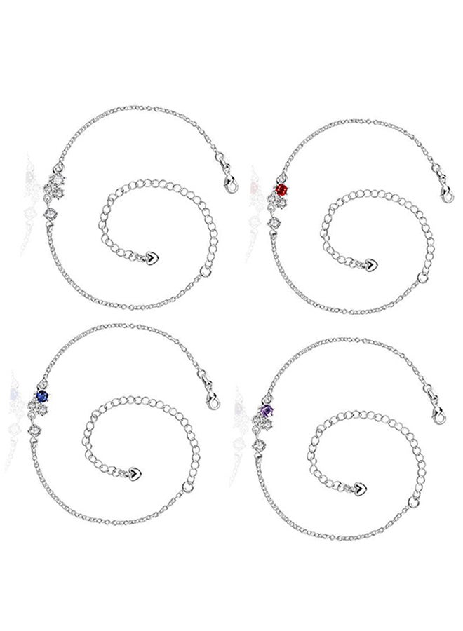 SKMEI Beautiful Ankle Bracelets Initial Diamond Anklets For Women Spa003C  - Image 4
