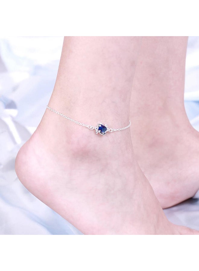 سكمي أساور كاحل جميلة بحروف أولية وألماس للنساء Spa007D - Image 3