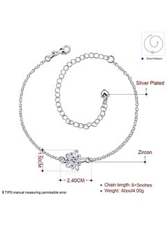SKMEI Beautiful Ankle Bracelets Initial Diamond Anklets For Women Spa009B  - Image 3