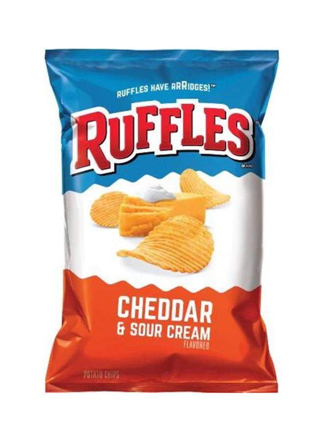 Ruffles Imported Cheddar And Sour Cream Potato Chips 184.2grams
