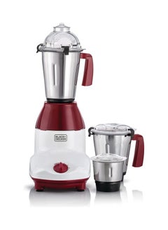 BLACK+DECKER 3-in-1 Multifunctional Mixer Grinder with 3 Jars Set: Blender, Wet & Dry Grinder and a Chutney Jar Years Warranty 750 W MG750-B5 white and red  - Image 3