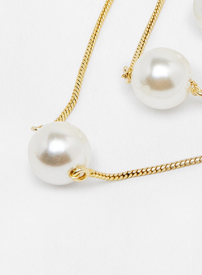 Pipa Bella - Austra Necklace With Gold Pearls - Image 1