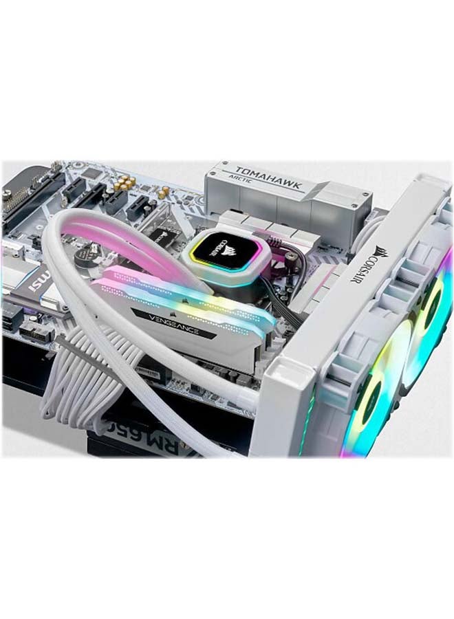 CORSAIR - Vengeance LPX 16GB (2x8GB) DDR4 DRAM 3200MHz XMP 2.0 High C16 Desktop Memory Kit | White - Image 1
