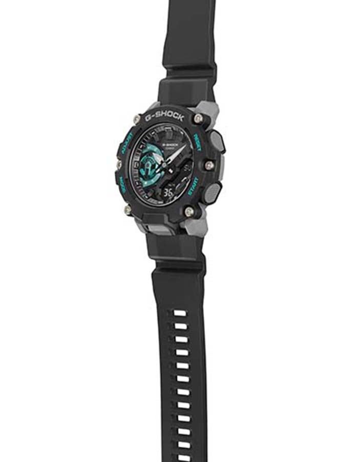 كاسيو ساعة يد رقمية وبعقارب بتصميم دائري طراز GA-2200M-1ADR - 50 مم - أسود - Image 2