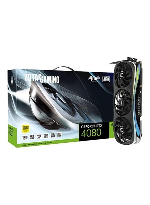Gaming GeForce RTX 4080 16GB AMP Extreme AIRO GDDR6X 256-bit 22.4 Gbps PCIE 4.0 Graphics Card IceStorm 2.0 Advanced Cooling Spectra 2.0 RGB Lighting Black