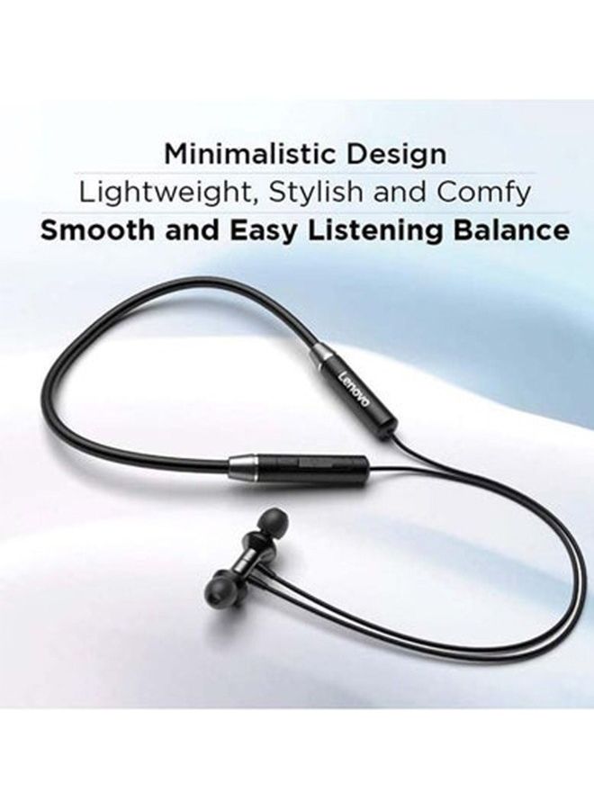 لينوفو 2-Piece Bluetooth In-Ear Neckband Earbuds Black  - Image 2
