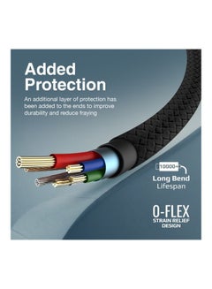 PROMATE USB-A to Lightning Cable, Durable 10W USB-A to Lightning Charger with 480 Mbps Data Transfer, 10000 Bend Test and 100 cm Anti-Tangle Silicone Cord for iPhone 14, iPad, AirPods Pro, XCord-Ai. Black  - Image 3