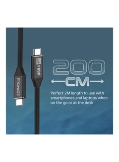 iPhone 15 Cable, USB4 Cable with UHD 8k 60hz, 240W PD, 40Gbps Data Sync and Thunderbolt 4 Compatibility, PrimeLinkC40-2M Black Black - v1677227656/N53387404A_3