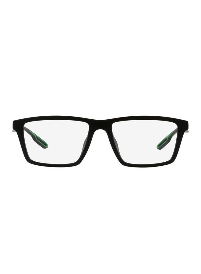 EMPORIO ARMANI - unisex Full-Rimmed Rectangular Frame Clip On Ea4189U 50011W Size 55 Matte Black Demo Lens - Image 1