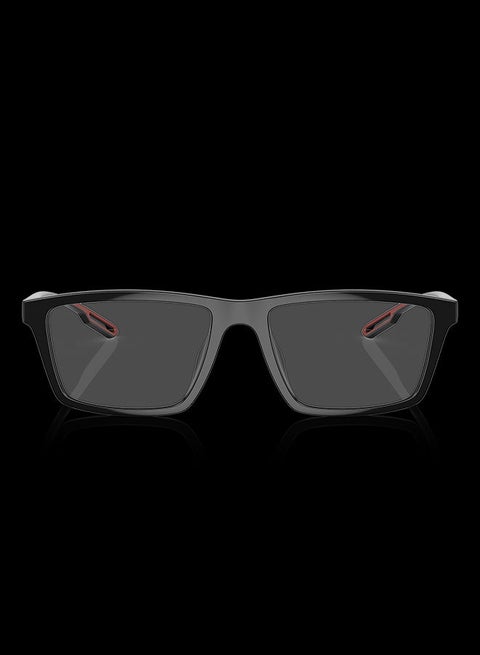 unisex Full-Rimmed Rectangular Frame Clip On Ea4189U 50171W Size 55 Shiny Black Demo Lens