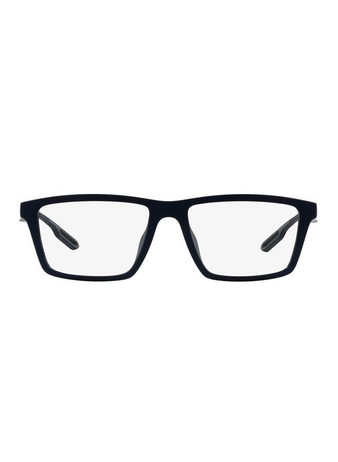 EMPORIO ARMANI - unisex Full-Rimmed Rectangular Frame Clip On Ea4189U 50881W Size 55 Matte Blue Demo Lens - Image 1