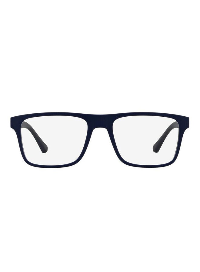 EMPORIO ARMANI unisex Full-Rimmed Rectangular Frame Clip On Ea4115 57591W Size 54 Dark Blue Demo Lens  - Image 3