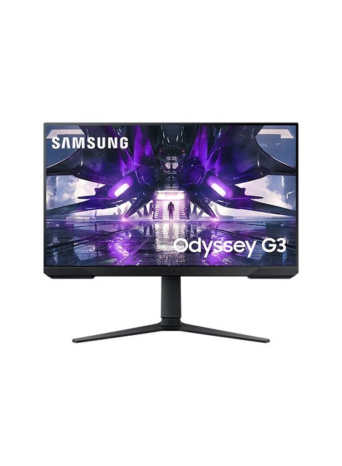 شاشة الألعاب Samsung Odyssey G3 مقاس 27 بوصة AG320 مع معدل تحديث 165 هرتز ووقت استجابة 1 مللي ثانية | AMD Free Sync، تصميم مريح للارتفاع قابل للتعديل، أوضاع الإمالة والدوران والمحور، LS27AG320NMXUE أسود لون أسود