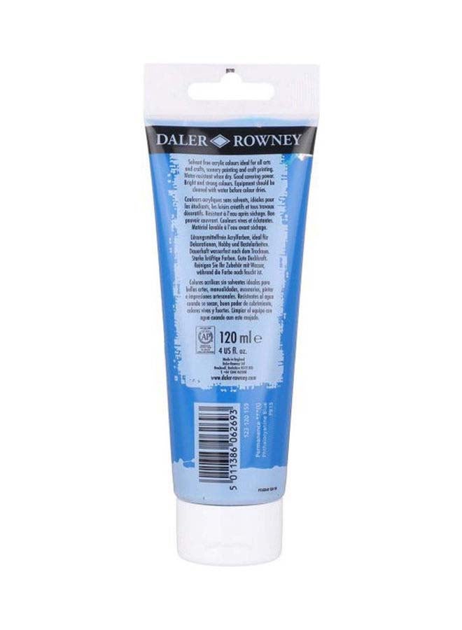 Daler Rowney 123120603 Acrylic Color Tube, Primary Yellow - 120 Ml Blue - Image 2
