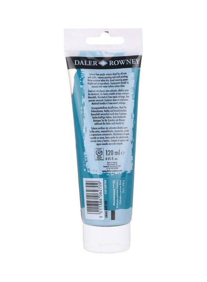 Daler Rowney 123120603 Acrylic Color Tube, Primary Yellow - 120 Ml Blue - Image 2
