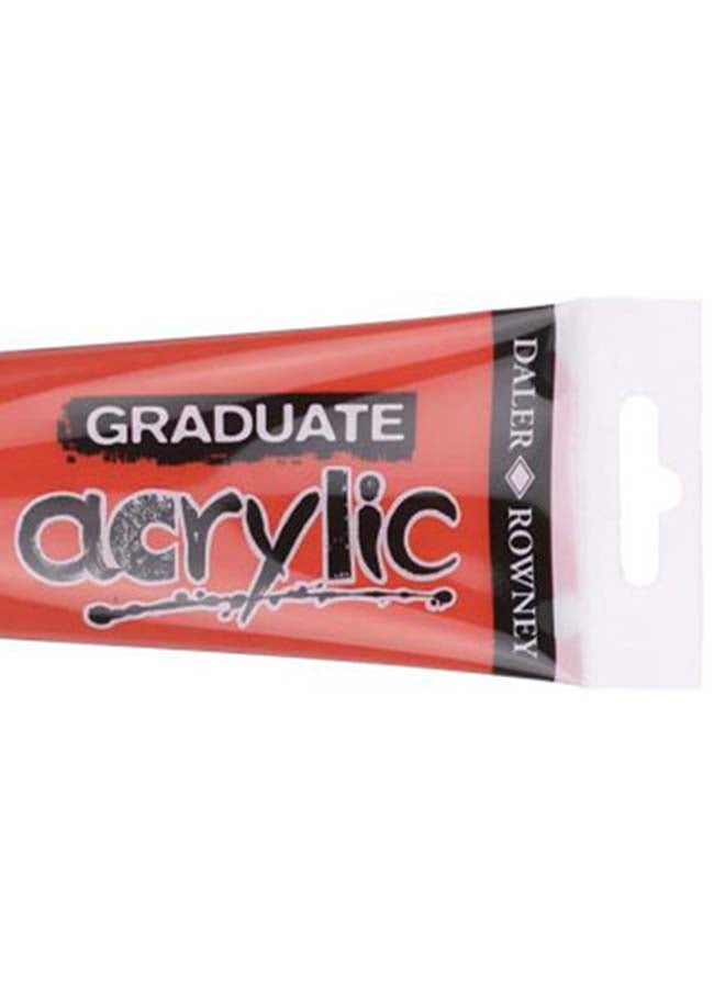Daler Rowney - Acrylic Color Tube, Primary - 120 Ml Red - Image 1