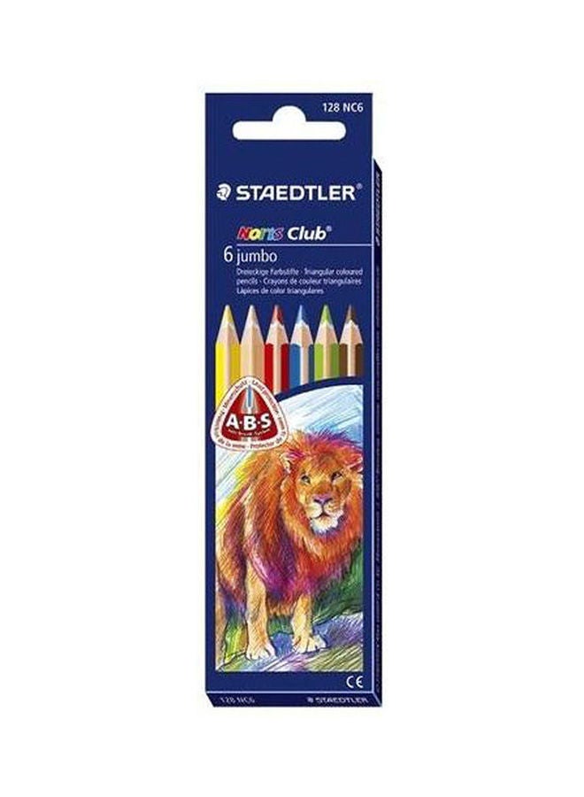 ستدلر علبة ألوان مكونة من 6 أقلام كبيرة متعددة الألوان - Image 1