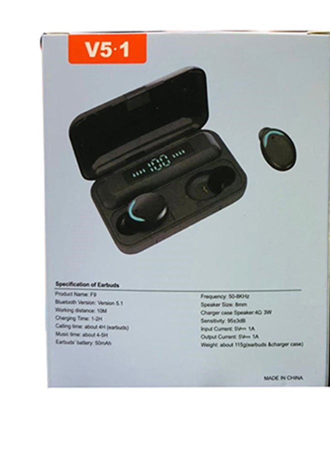True Wireless Headset F9 Black - Image 3
