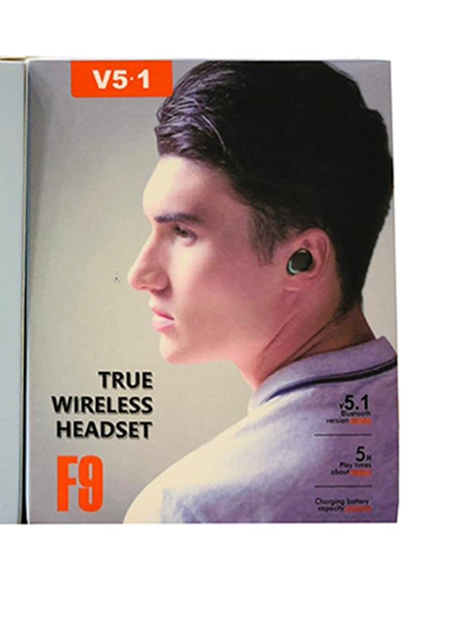 True Wireless Headset F9 Black - Image 4