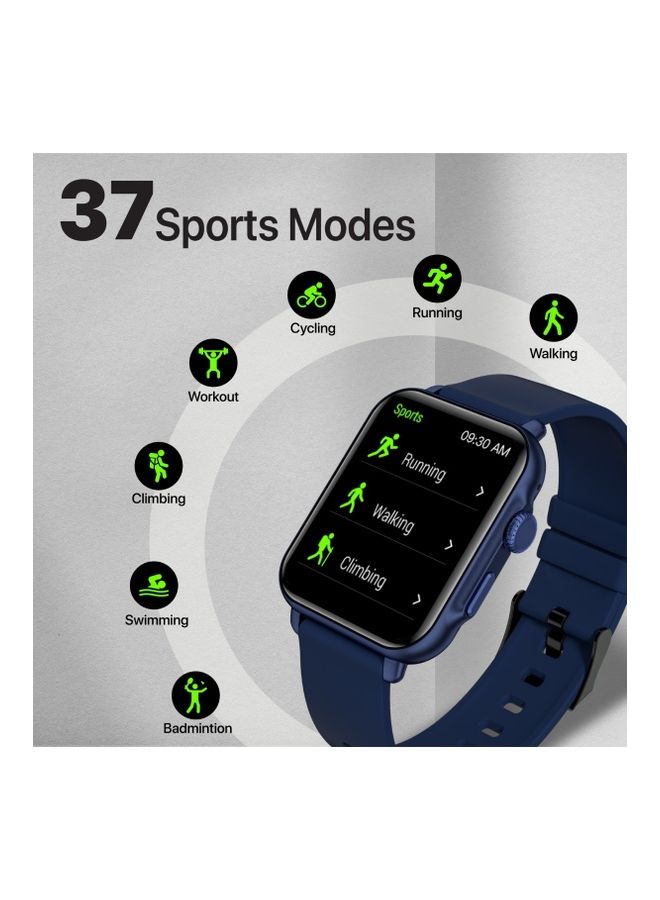PROMATE - Smart Watch, Bluetooth 5.1 Health and Fitness Tracker with 1.8” IPS Display, 15-20 Day Battery Life, 100 Watch Faces, 37 Sports Modes and IP68 Water Resistance for iPhone 14, Galaxy S22, ProWatch-B18 Blue - Image 1