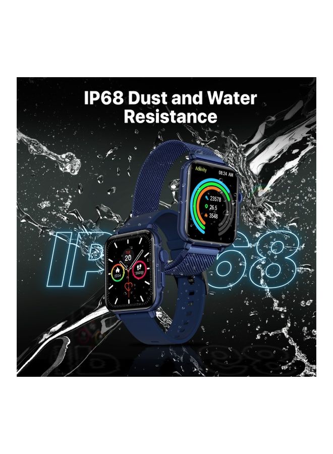 PROMATE - Smart Watch, Bluetooth 5.1 Health and Fitness Tracker with 1.8” IPS Display, 15-20 Day Battery Life, 100 Watch Faces, 37 Sports Modes and IP68 Water Resistance for iPhone 14, Galaxy S22, ProWatch-B18 Blue - Image 1