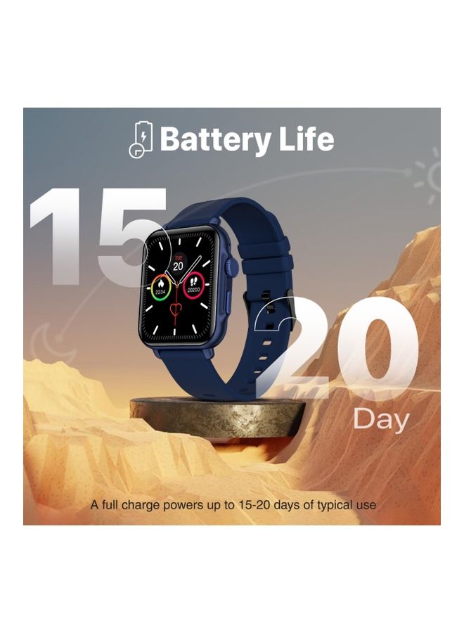 PROMATE - Smart Watch, Bluetooth 5.1 Health and Fitness Tracker with 1.8” IPS Display, 15-20 Day Battery Life, 100 Watch Faces, 37 Sports Modes and IP68 Water Resistance for iPhone 14, Galaxy S22, ProWatch-B18 Blue - Image 1