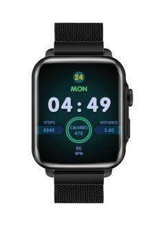 PROMATE Smart Watch, Bluetooth 5.1 Health and Fitness Tracker with 1.8” IPS Display, 15-20 Day Battery Life, 100 Watch Faces, 37 Sports Modes and IP68 Water Resistance for iPhone 14, Galaxy S22, ProWatch-B18 Black  - Image 1