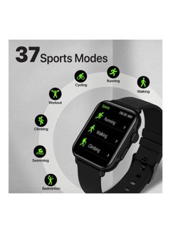 PROMATE Smart Watch, Bluetooth 5.1 Health and Fitness Tracker with 1.8” IPS Display, 15-20 Day Battery Life, 100 Watch Faces, 37 Sports Modes and IP68 Water Resistance for iPhone 14, Galaxy S22, ProWatch-B18 Black  - Image 3