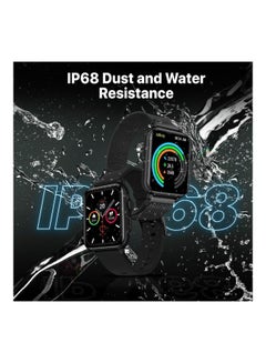 PROMATE Smart Watch, Bluetooth 5.1 Health and Fitness Tracker with 1.8” IPS Display, 15-20 Day Battery Life, 100 Watch Faces, 37 Sports Modes and IP68 Water Resistance for iPhone 14, Galaxy S22, ProWatch-B18 Black  - Image 5