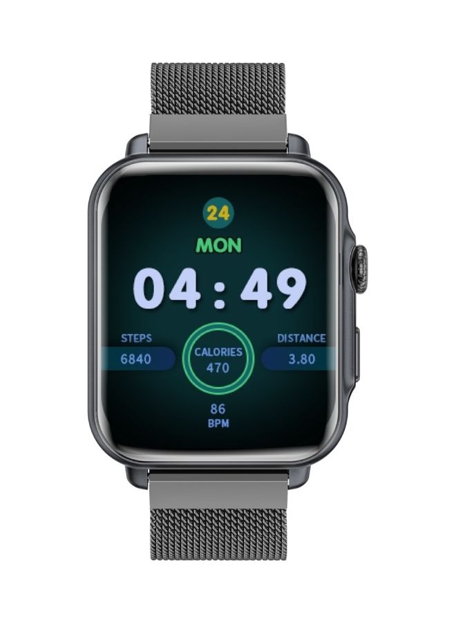 PROMATE - Smart Watch, Bluetooth 5.1 Health and Fitness Tracker with 1.8” IPS Display, 15-20 Day Battery Life, 100 Watch Faces, 37 Sports Modes and IP68 Water Resistance for iPhone 14, Galaxy S22, ProWatch-B18 Graphite - Image 1