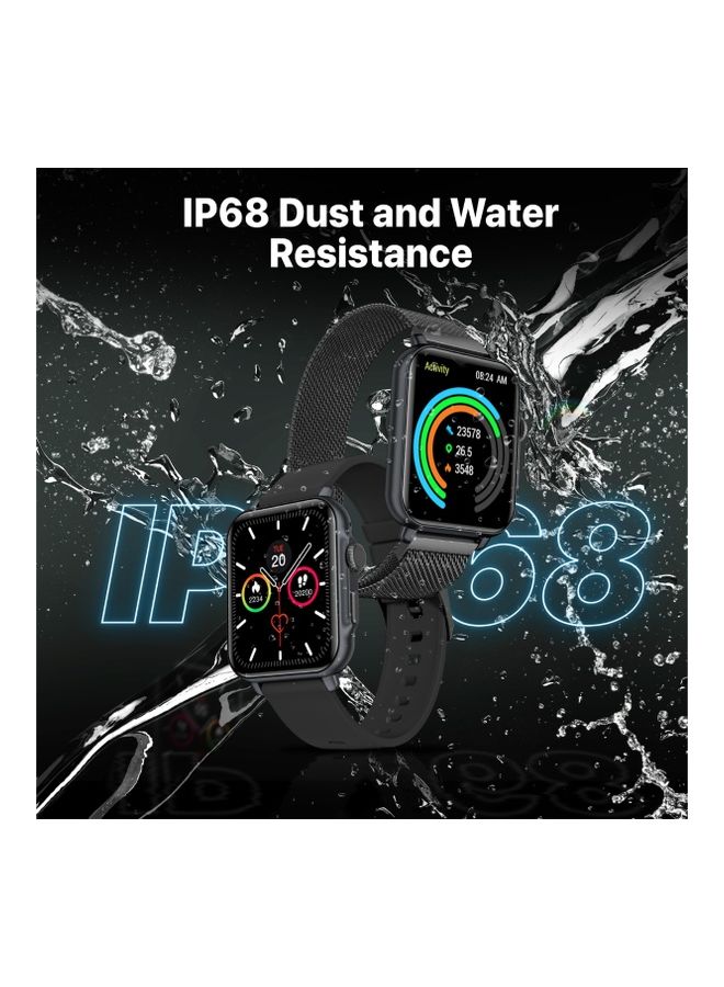 PROMATE - Smart Watch, Bluetooth 5.1 Health and Fitness Tracker with 1.8” IPS Display, 15-20 Day Battery Life, 100 Watch Faces, 37 Sports Modes and IP68 Water Resistance for iPhone 14, Galaxy S22, ProWatch-B18 Graphite - Image 1