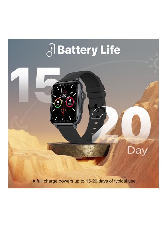 PROMATE - Smart Watch, Bluetooth 5.1 Health and Fitness Tracker with 1.8” IPS Display, 15-20 Day Battery Life, 100 Watch Faces, 37 Sports Modes and IP68 Water Resistance for iPhone 14, Galaxy S22, ProWatch-B18 Graphite - Image 1
