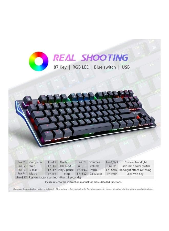 Royal Kludge - Wireless Non Hot Swappable RGB Dual-Mode Mechanical Gaming Keyboard Red Switch - Image 1