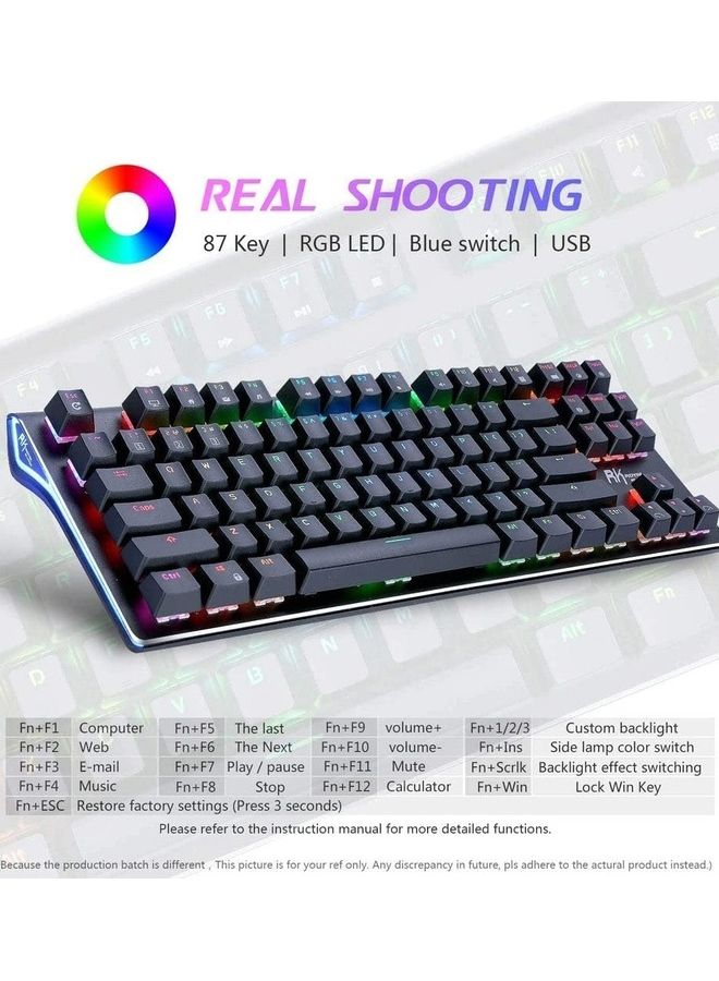 Royal Kludge - Wireless Non Hot Swappable RGB Dual-Mode Mechanical Gaming Keyboard Brown Switch - Image 1